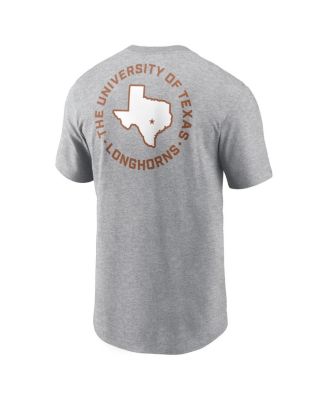 Men's Heather Gray Texas Longhorns Campus 2-Hit T-Shirt