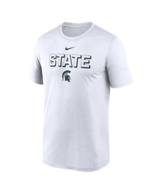 Men's White Michigan State Spartans 2025 Sideline Legend Performance T-Shirt