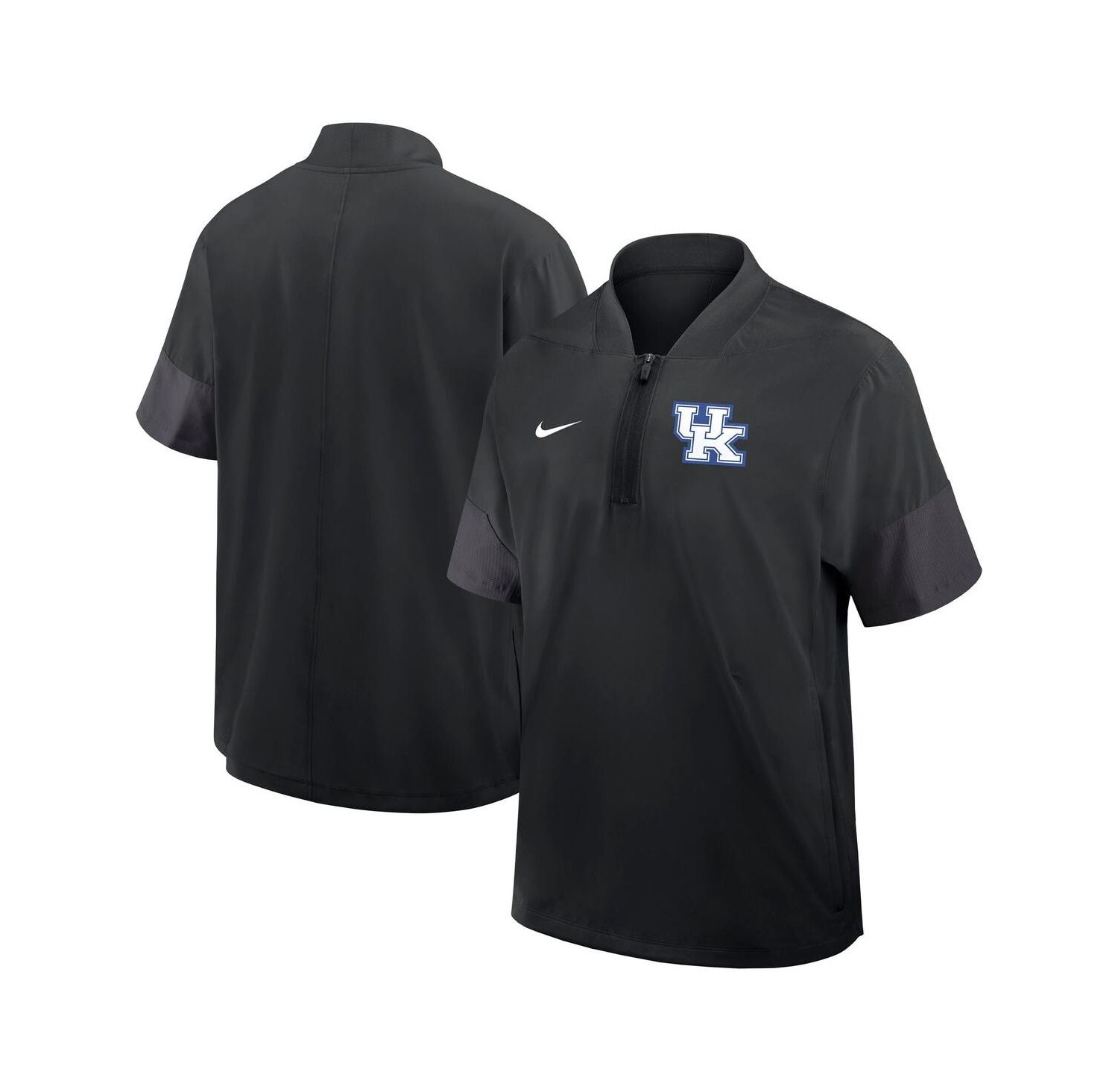 Men's Black Kentucky Wildcats 2025 Sideline Coaches Lightweight Short Sleeve Jacket