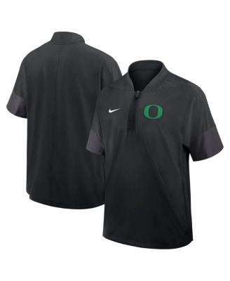 Nike - Men's Black Oregon Ducks 2025 Sideline Coaches Lightweight Short Sleeve Jacket