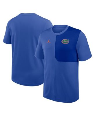 Jordan - Men's Royal Florida Gators 2025 Sideline UV Performance Coach T-Shirt