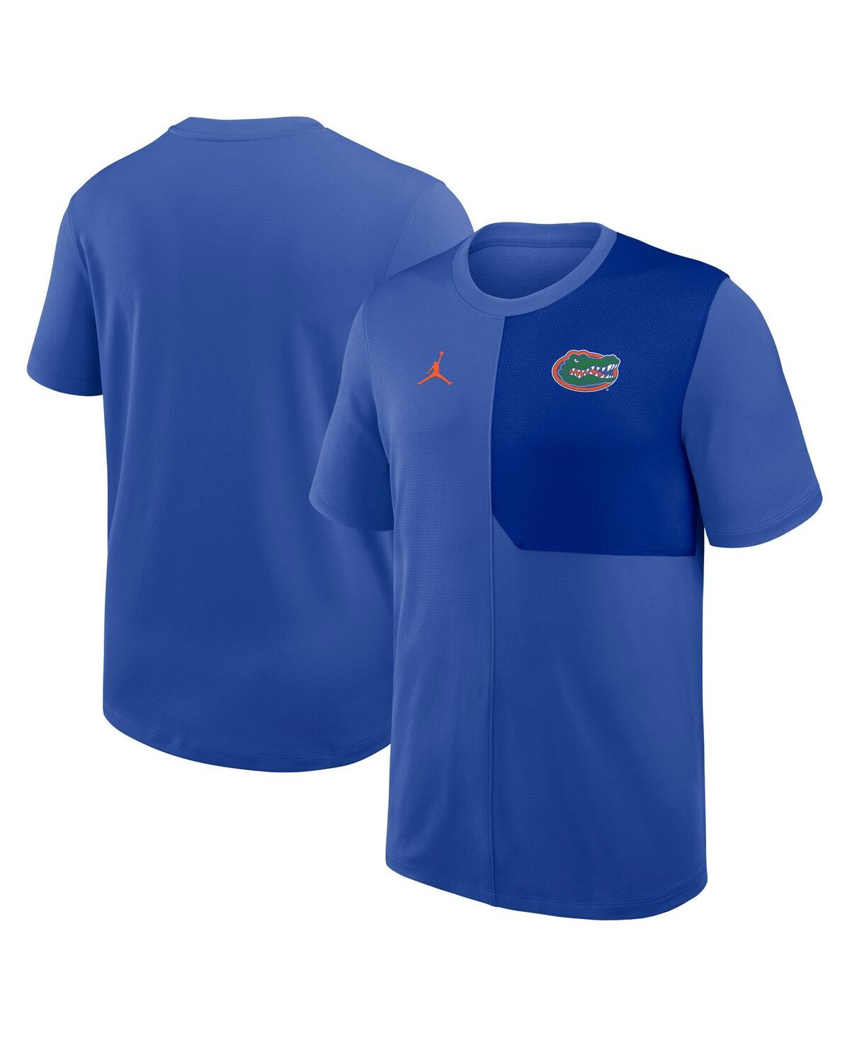 Men's Royal Florida Gators 2025 Sideline Uv Performance Coach T-Shirt - Royal