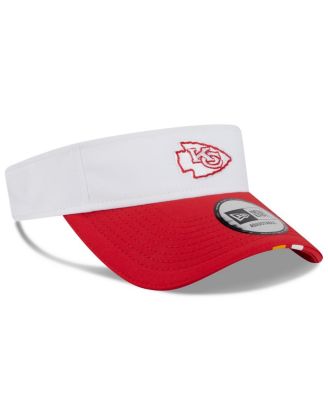 Men's White/Red Kansas City Chiefs 2025 NFL Training Camp Adjustable Visor Hat
