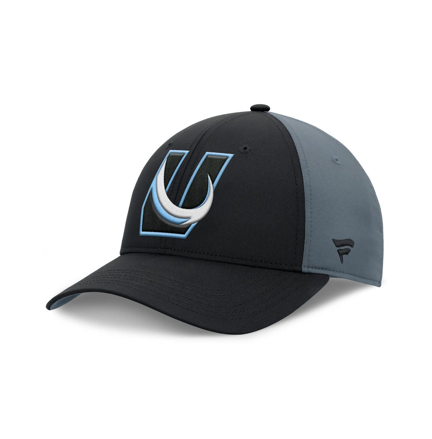 Мужская кепка Fanatics Black/Charcoal Utah Mammoth Alternate Logo Adjustable Hat — фото 3