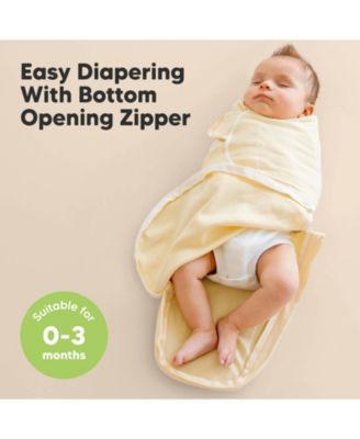 3pk Soothe Zippy Baby Swaddles 0-6 Months, Newborn Sleep Sacks, Zipper Swaddle, Wearable Swaddle Blanket