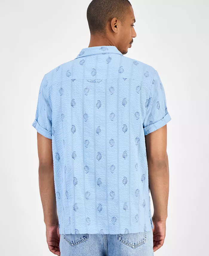 Men's Seersucker Camp Shirt - thumbnail 6