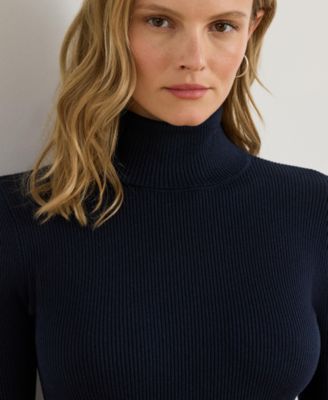 Ribbed Turtleneck Sweater