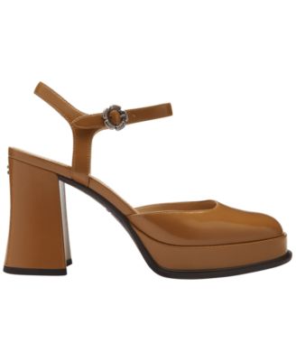 Women's Sculpted-Heel Platform Pumps