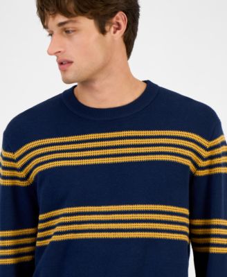 Men's Striped Crewneck Sweater, Macy's Exclusive