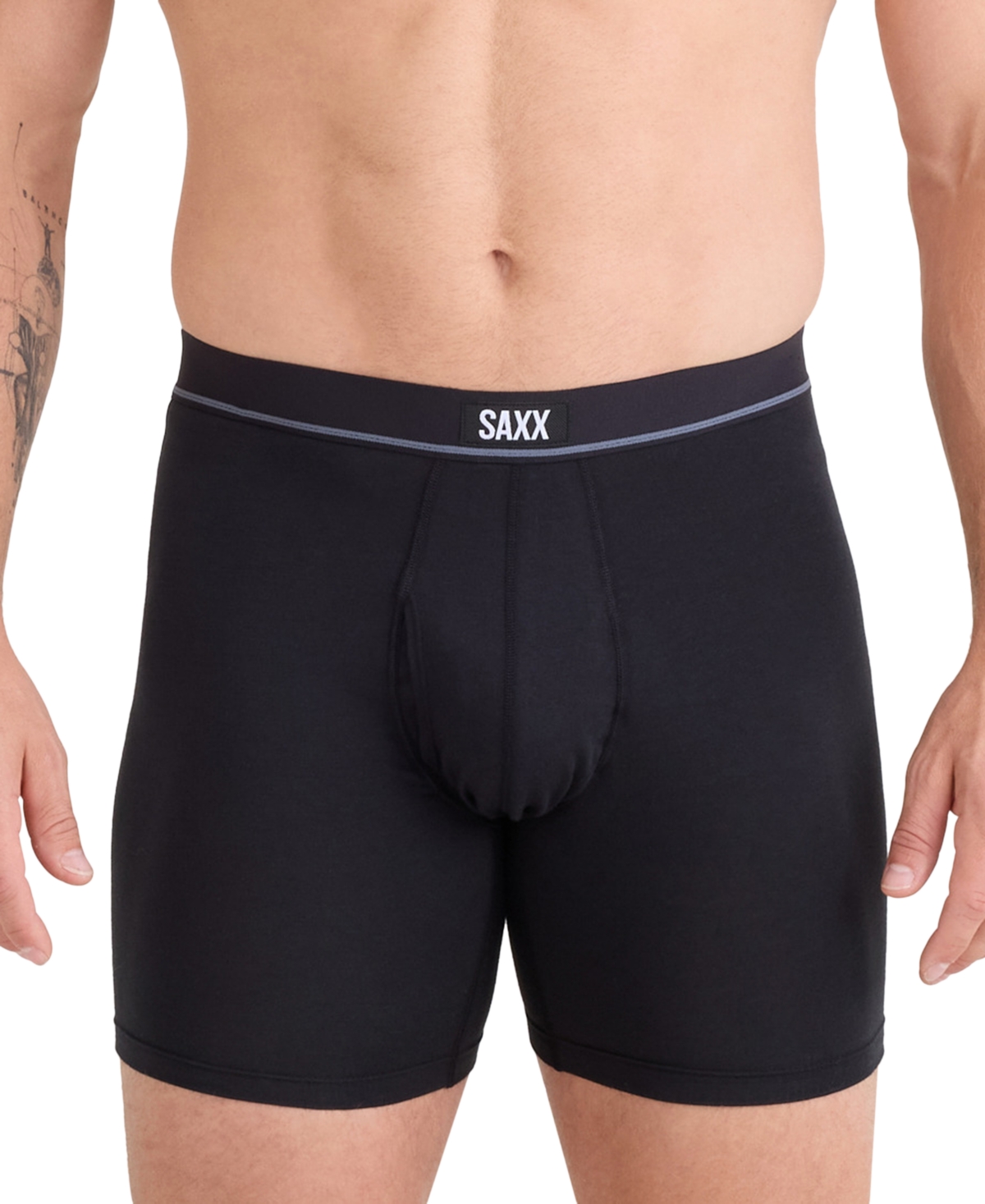 Saxx Men's 3pk. Essential Cotton Logo Boxer Briefs