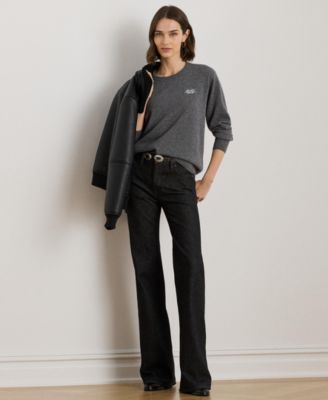 Women's Embroidered Cashmere Crewneck Sweater