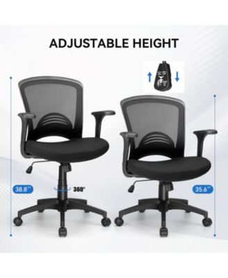Ergonomic Office Chair Mesh Swivel Task Chair with Lumbar & Back Support