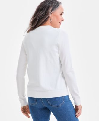 Women's Button-Down Long-Sleeve Cardigan, Created for Macy's