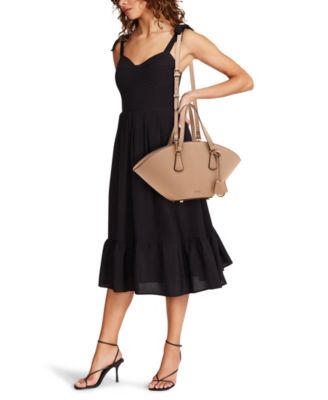 Curved Small Convertible Strap Tote Bag