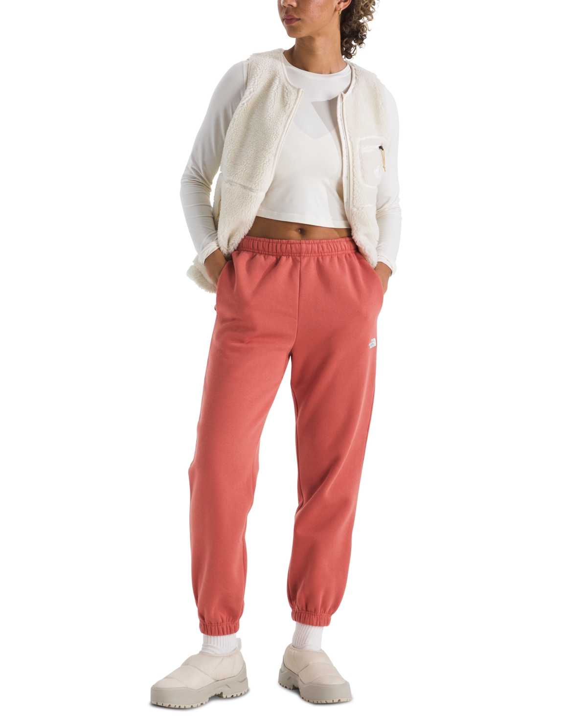 The North Face Women's Evolution Logo Jogger Pants In Red