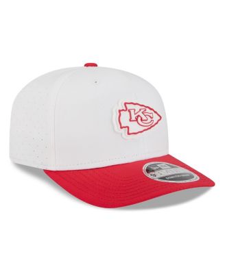 Men's White/Red Kansas City Chiefs 2025 NFL Training Camp 9SEVENTY Adjustable Hat