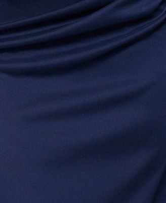 Betsy & Adam Women's Draped Lace-Sleeve Gown