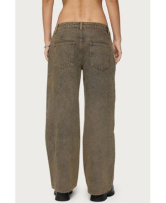 Women's Zahra Mud Wash Low Rise Jeans