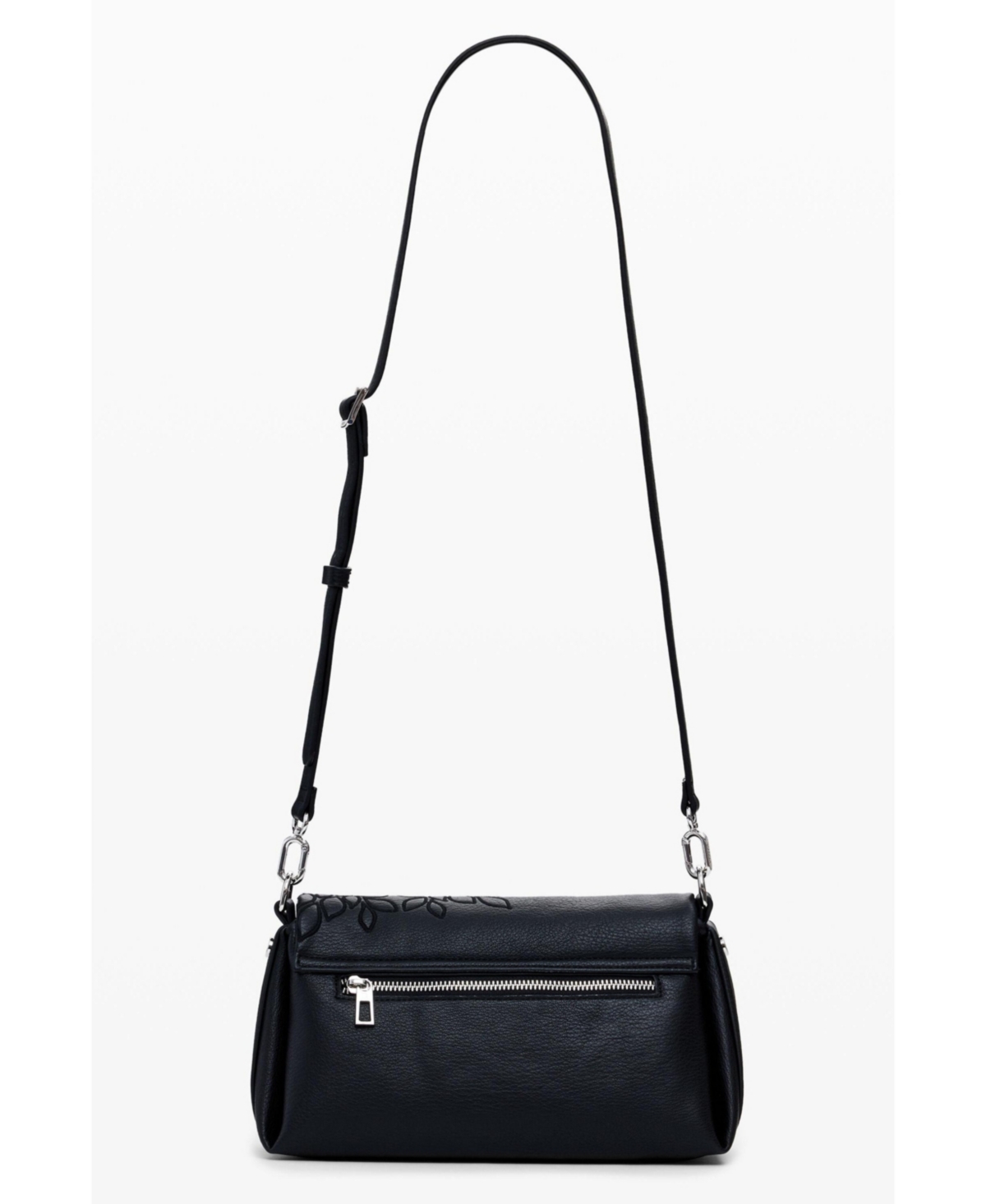 Desigual Women's Medium faux leather embroidered crossbody bag