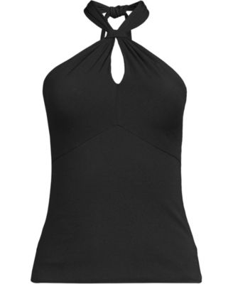 Women's Slender Twist Front Halter Top