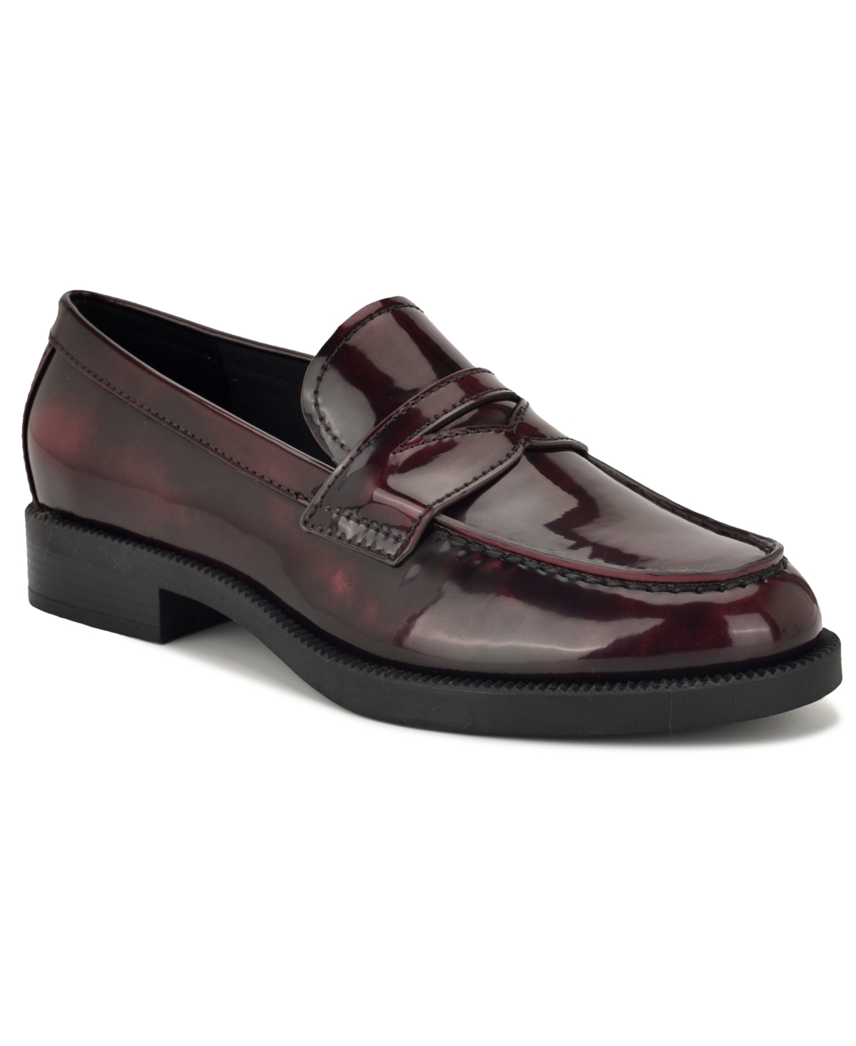 Nine West Women's Berg Slip-on Penny Loafers In Burgundy