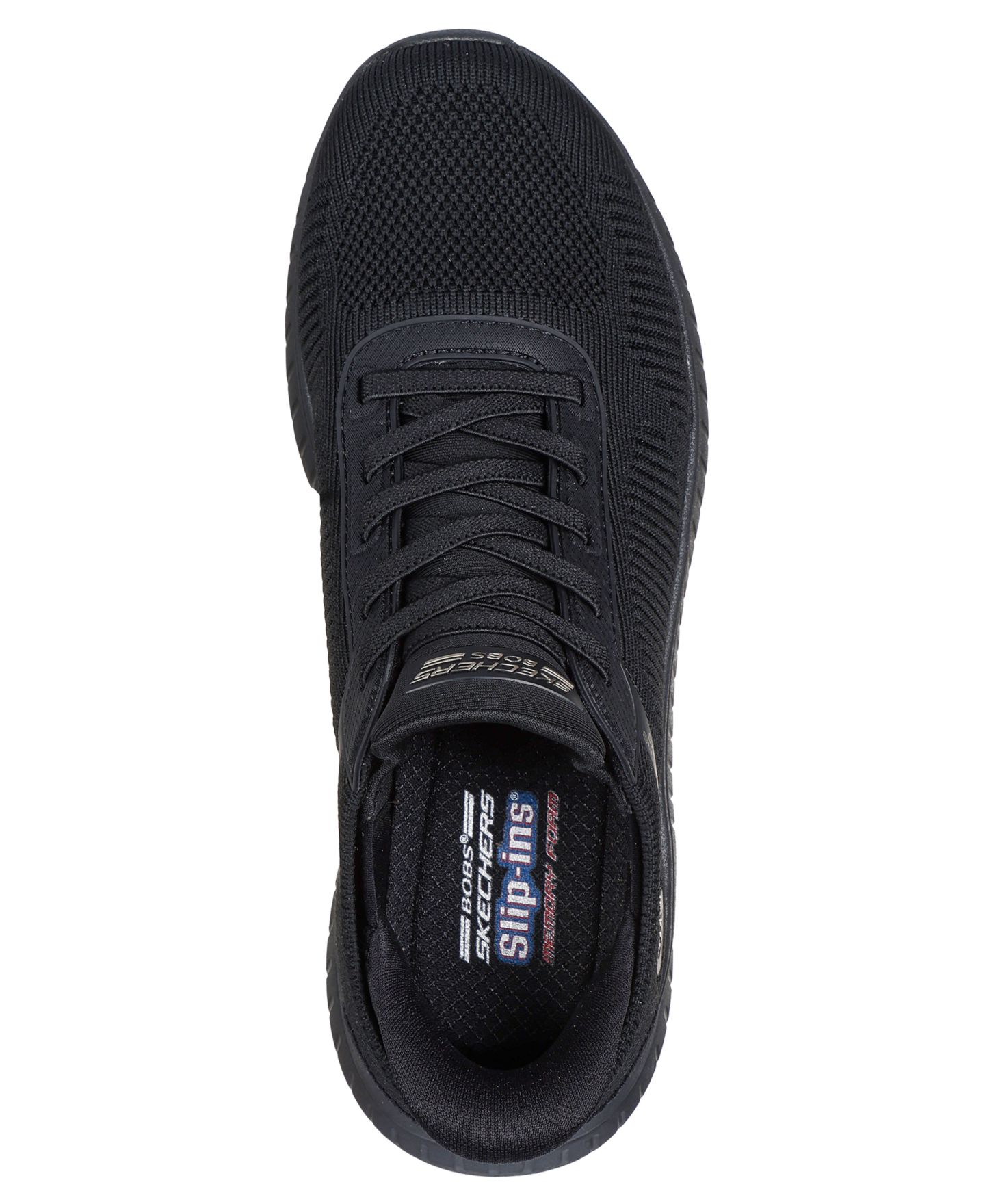 Женские кроссовки Skechers Slip-Ins: Bobs Sport Squad Chaos Walking Sneakers Wide Width, цвет: Чёрный — фото 6
