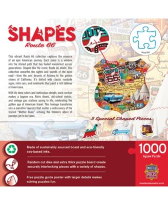 Route 66 1000 Piece Shaped Jigsaw Puzzle