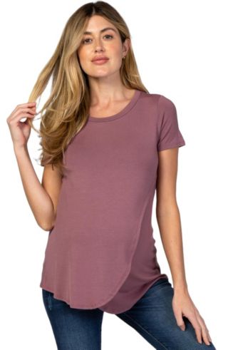 Mauve Spots Nursing Cover And Top