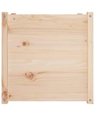 Garden Planters 2 pcs 23.6"x23.6"x23.6" Solid Wood Pine