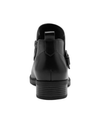 Women's Lannie Buckle Strap Block Heel Booties