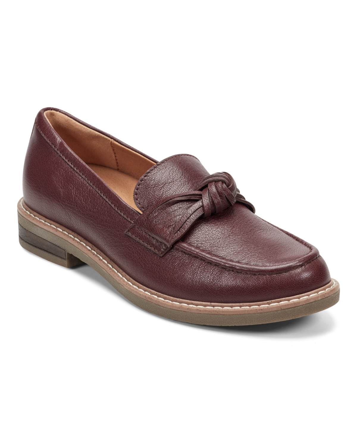 Earth Women's Jayde Knotted Slip-on Loafers In Burgundy