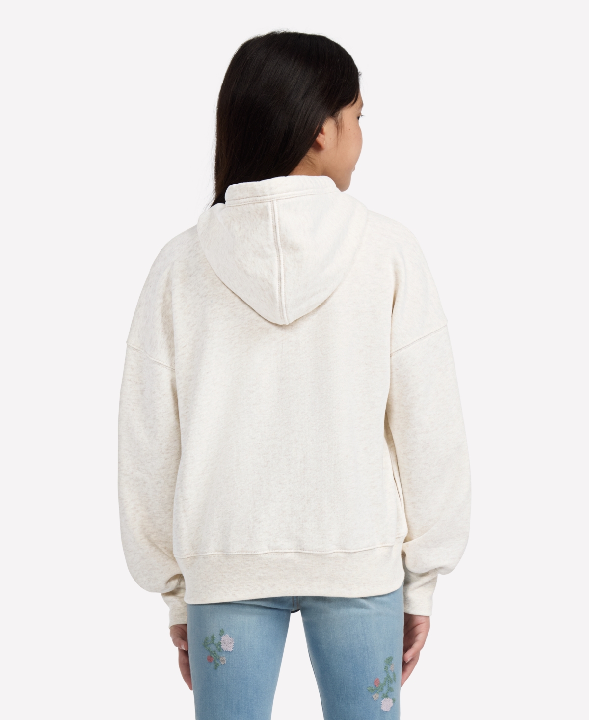 Abercrombie Girls New York Popover Sweatshirt In White