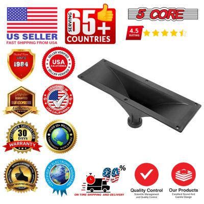 5Core Screw On Compression Driver Horn Tweeter Throat 15X5-4 Pcs ABS Build Heavy Duty