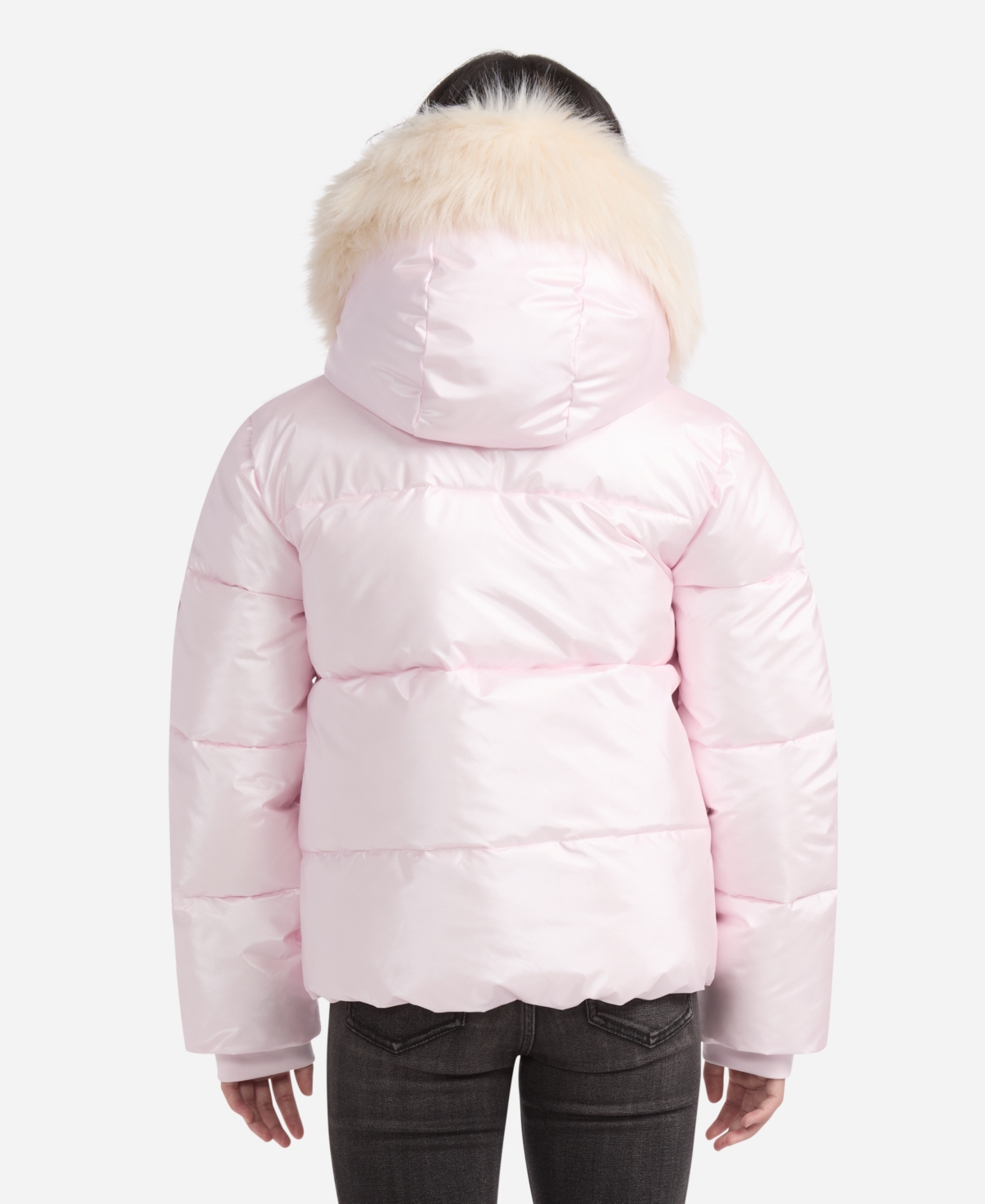 Abercrombie Girls Shiny Ultra Puffer Jacket In Pink