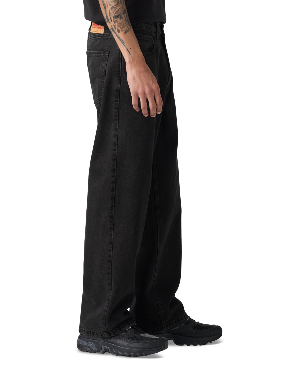 Levi's Levi S 578 Baggy Black Corduroy Pants In Black