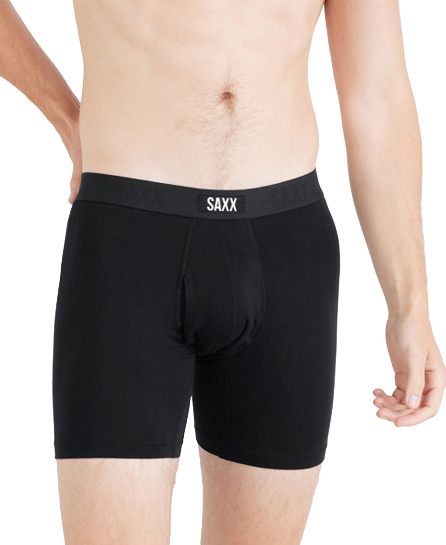 Трусы-боксеры Multi-Sport для мужчин, сетка, 2 шт. — SAXX, цвет: Чёрный / Серый меланжевый — фото 2
