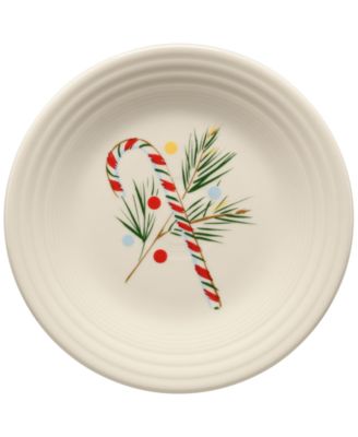 Fiesta - Jolly Christmas Candy Cane Classic Rim 9" Luncheon Plate