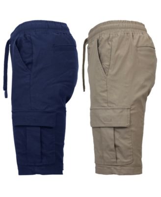 Men's 2-Pack Super Flex Stretch Cargo Jogger Shorts