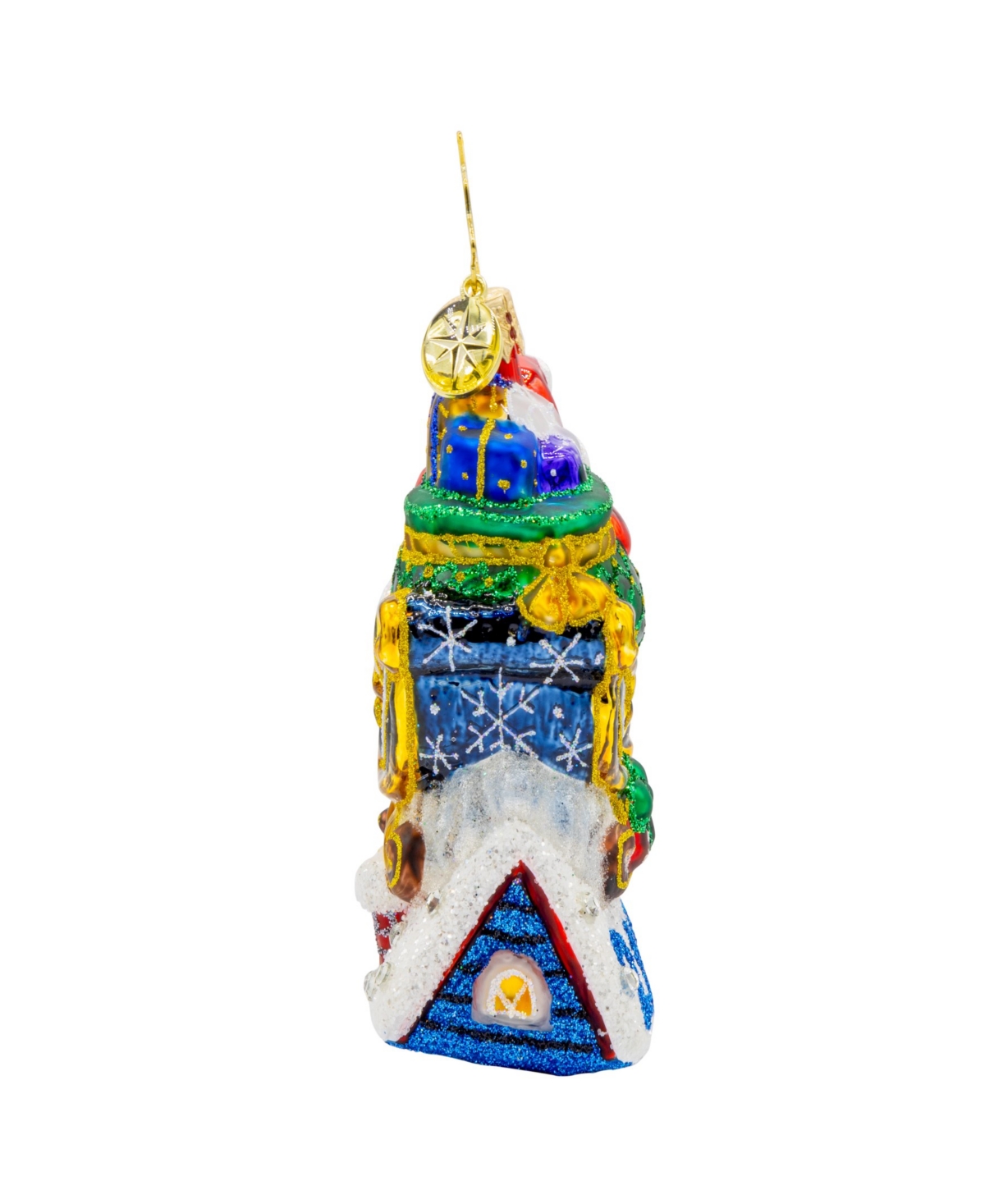 Christopher Radko Rooftop Parking Santa 2025 Gem Ornament In Multi