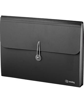 Accordion File Organizer Blue, 7 Pocket Expanding File and Cover Folder with Labels, Plastic Portable Desktop Letter A4 Paper, 1 Pc – by Enday