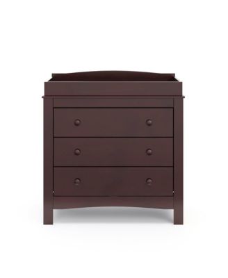 Noah 3 Drawer Chest with Changing Topper (Espresso)