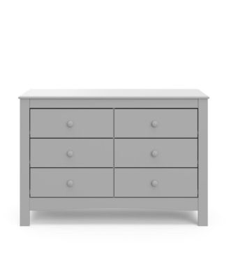 Noah 6 Drawer Double Dresser (Pebble Gray)