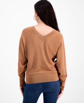 Petite Dolman-Sleeve Sweater