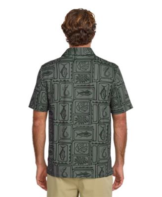 Quiksilver Men's Regular Fit Fish Block Polo Shirt