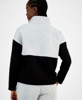 Women's Colorblock Quarter Zip Sweatshirt 