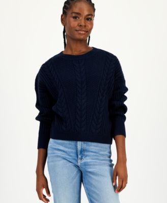 Tommy Hilfiger - Women's Traveling Cable Sweater