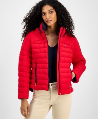 Tommy Hilfiger - Women's Hooded Long-Sleeve Puffer Jacket