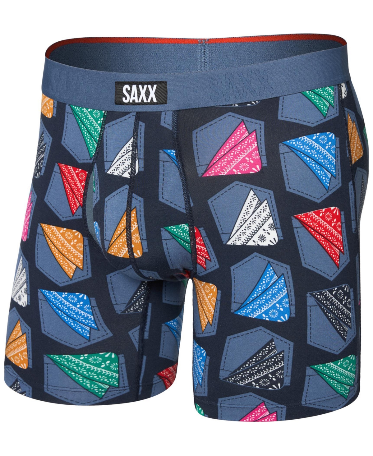 Saxx Vibe Xtra Boxer Briefs In Blue