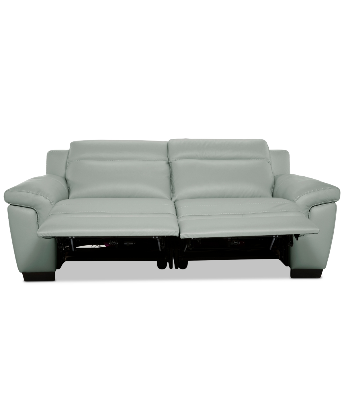 Macy's Julius Ii 2-pc. Leather Sofa With 2 Power Recliners, Exclusively At  In Gray