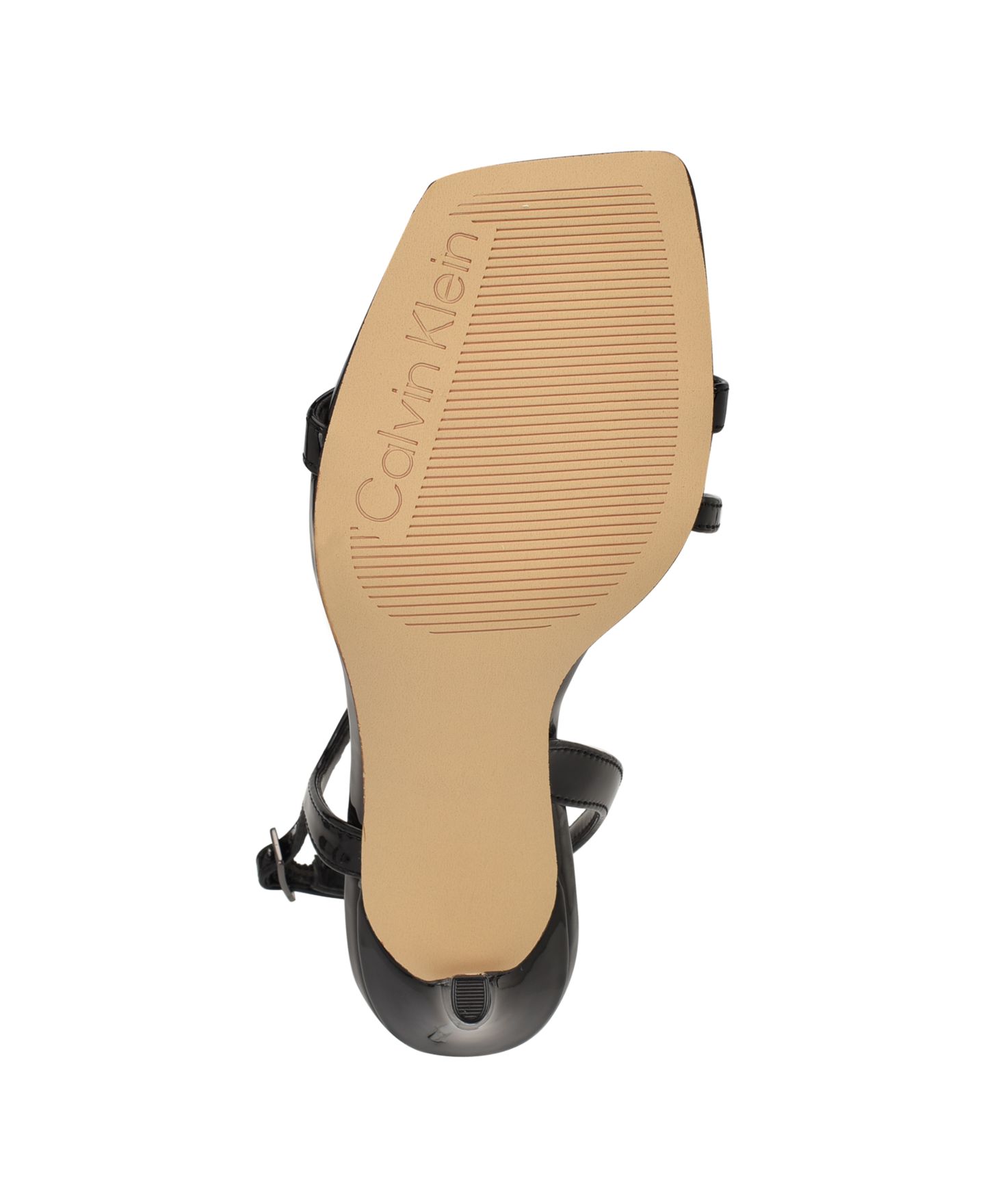 Женские сандалии Calvin Klein Tansley Strappy Stiletto Dress Sandals, цвет: Чёрный лаковый — фото 5